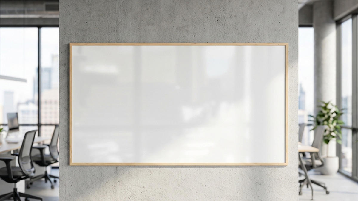 MAGNETISCHES Whiteboard mit Naturholzrahmen 200x120cm - Weiß, Metall (200/120/1.8cm) - ALLboards