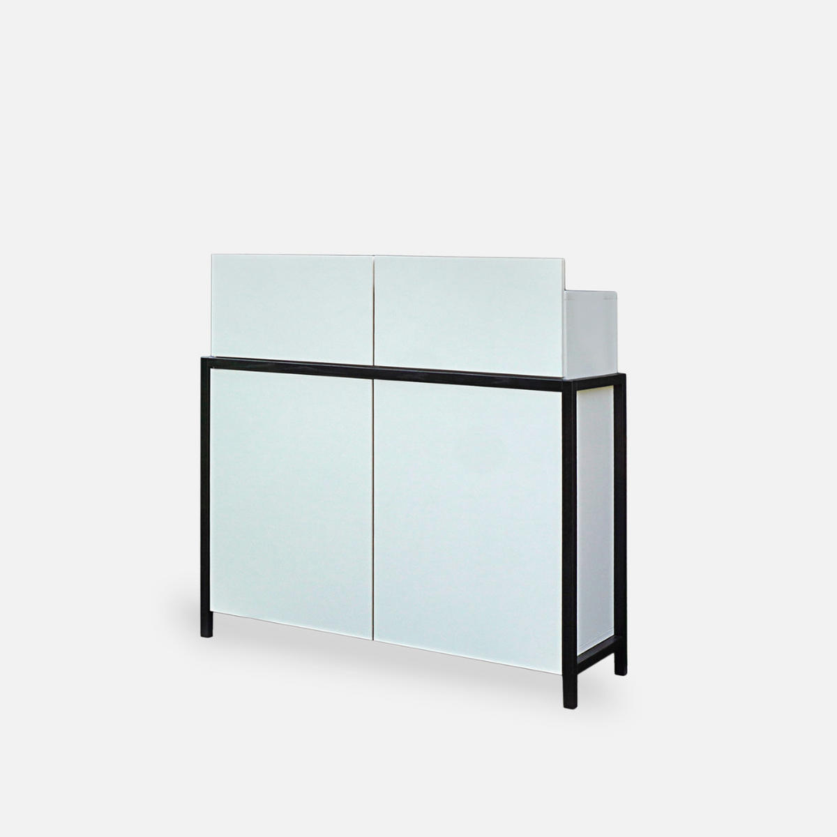 KOMMODE für das Wohnzimmer oder Schlafzimmer BOSTON - Eichefarben, Holz (105/100/35cm) - Rawood Furniture