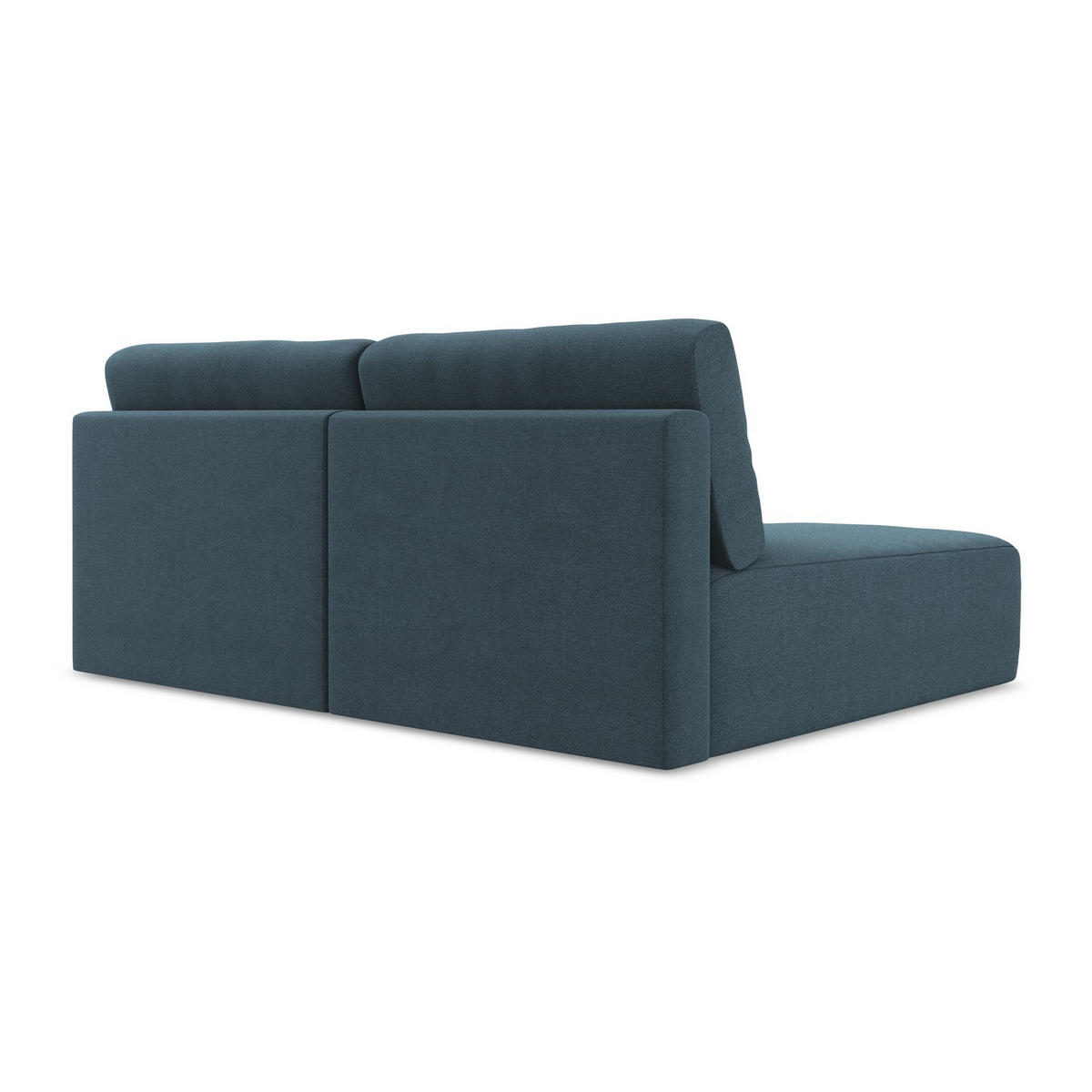 ECKSOFA mit Schlaffunktion links Strukturstoff Stoff Blau - Blau/Pink, Kunststoff/Textil (149/210cm) - LaMiaSofa