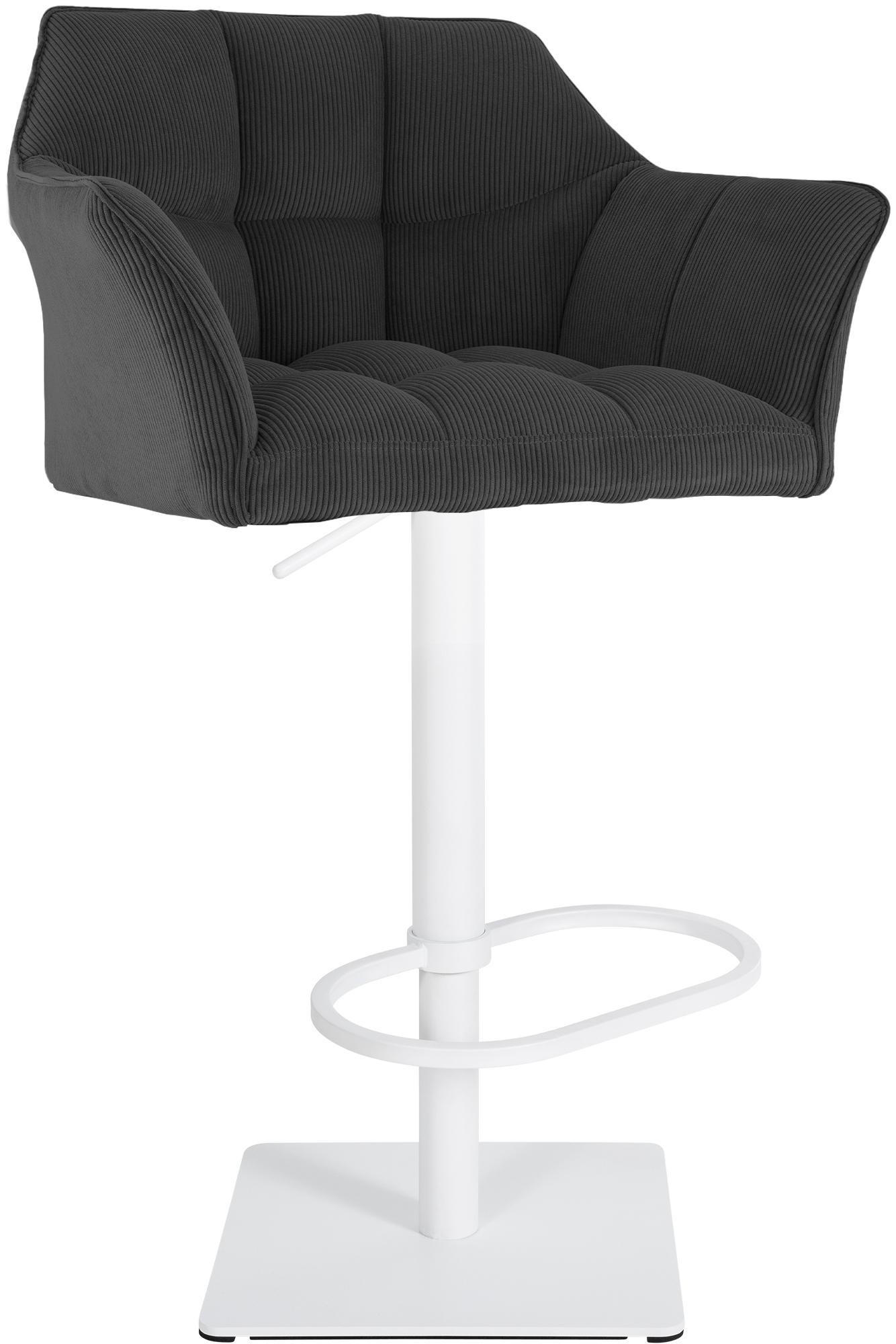 furnicato Barhocker Dunkelgrau 64x88x45 cm