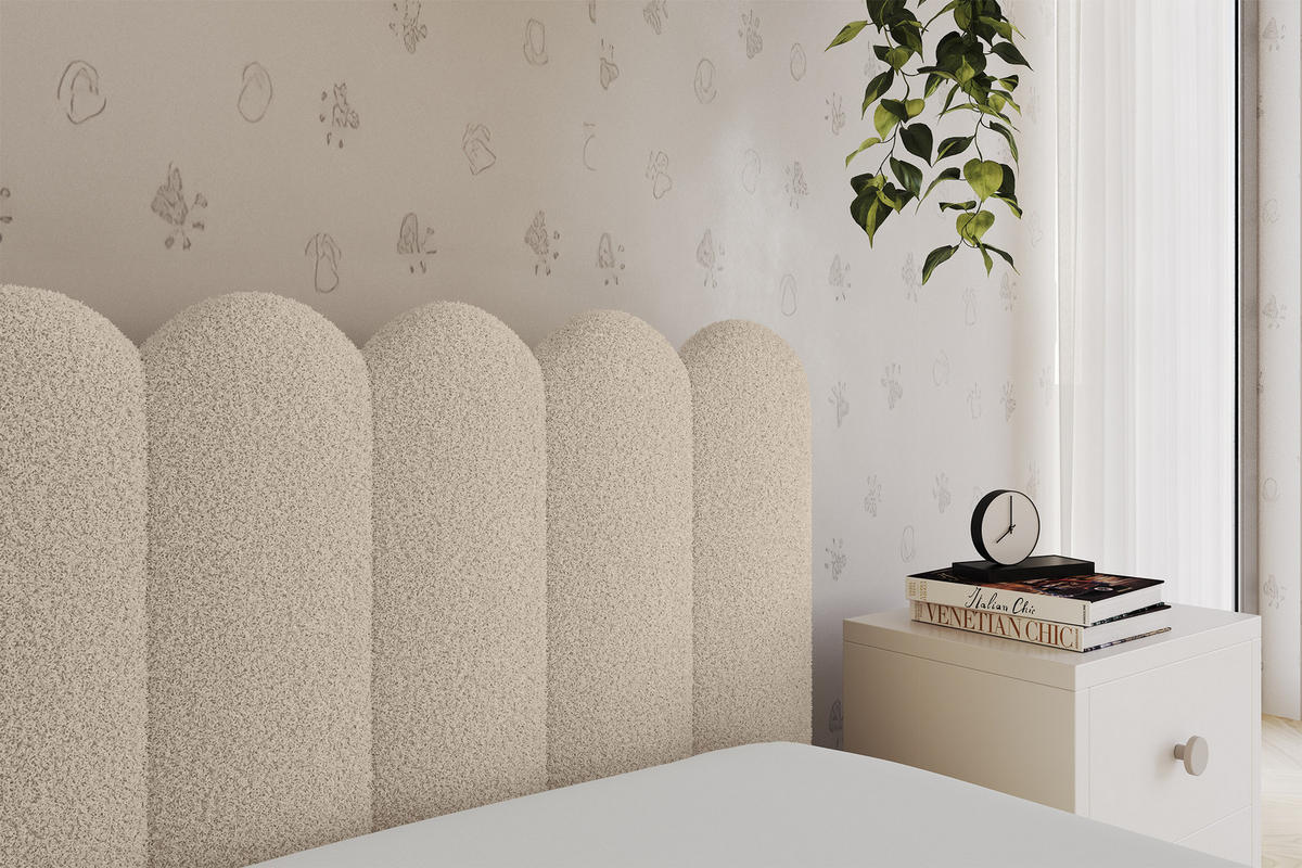 EINZELLBETT Jugendbett mit Bettkasten, Links - ARTY 80x200 Dunkelbeige - Cappuccino, Holzwerkstoff/Textil (80/200cm) - ALTDECOR