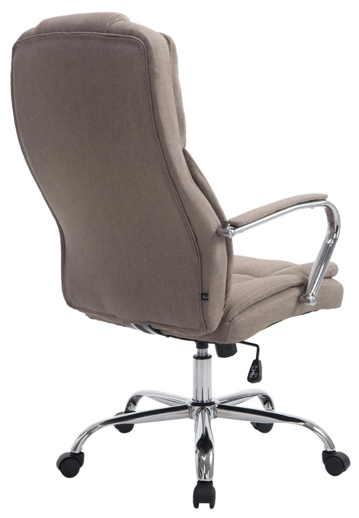 BÜROSTUHL Xavier, Stoff Taupe - Taupe, Textil/Metall (62/125/70cm) - TPFLiving