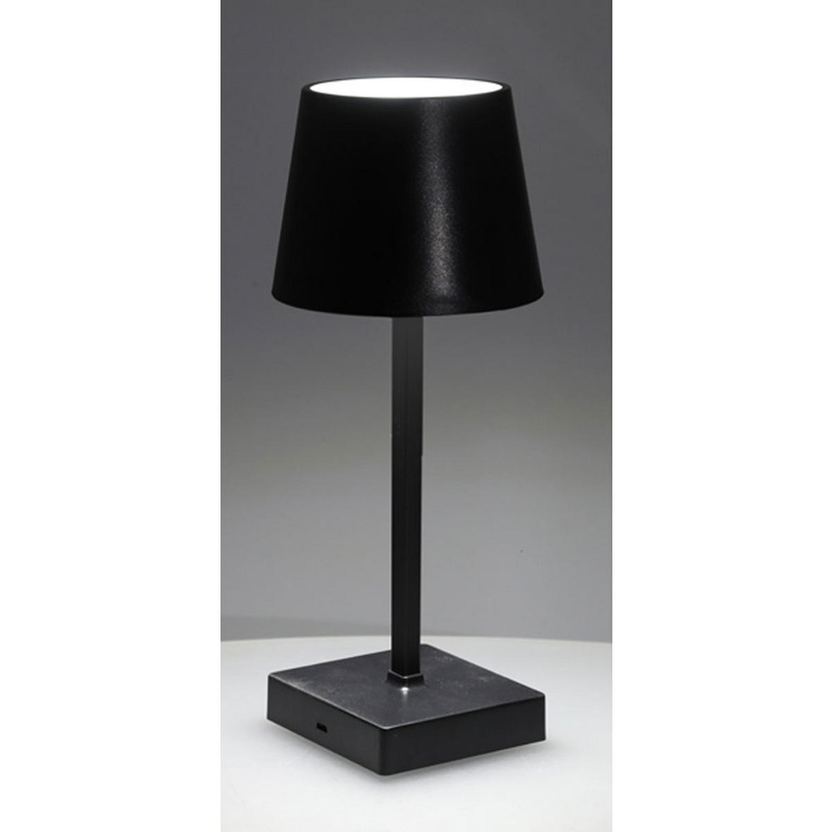 LED TISCHLEUCHTE Schwarz Touchfunktion - Schwarz, Metall (10.5/10.5/26cm) - Cepewa