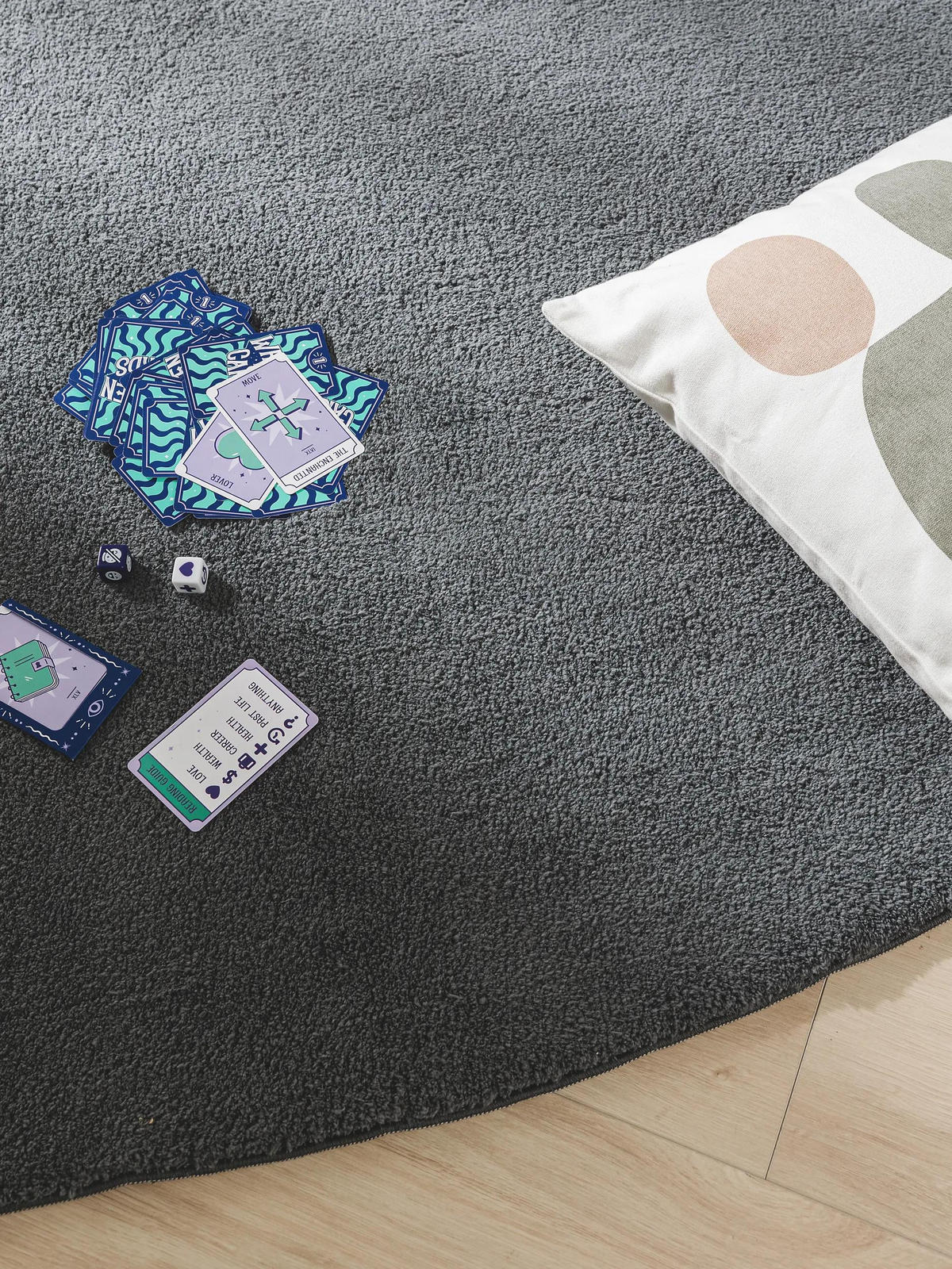 TEPPICH Nola Anthrazit 120x170 cm - Anthrazit, Textil (120/170cm) - benuta Pop