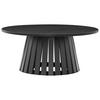 COUCHTISCH Liv Schwarz Ø 80 cm - Schwarz, Holzwerkstoff (80/80/35cm) - Happy Garden