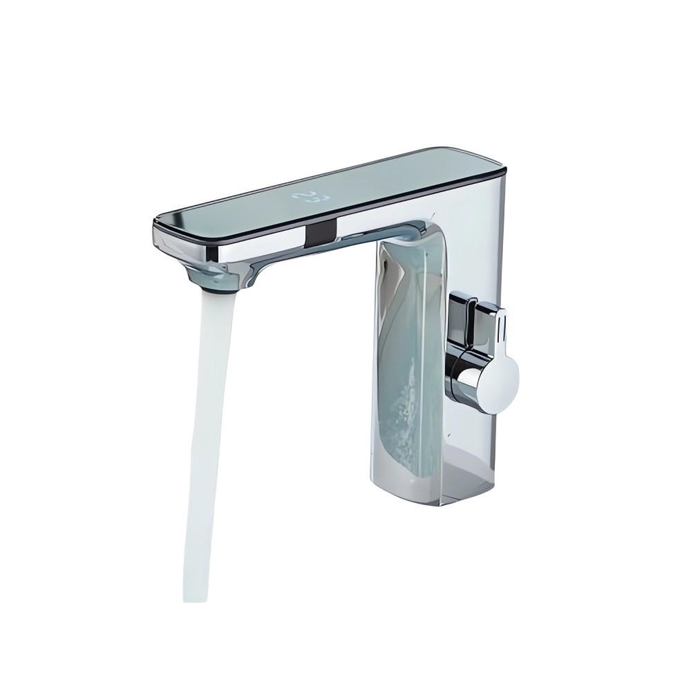 WASCHTISCHARMATUR Smart Sensor Chrom - Chromfarben, Metall (14/18/4.5cm) - Kaket