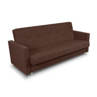 SCHLAFSOFA Dave - Silberfarben/Braun, Holz/Kunststoff (211/90/87cm)