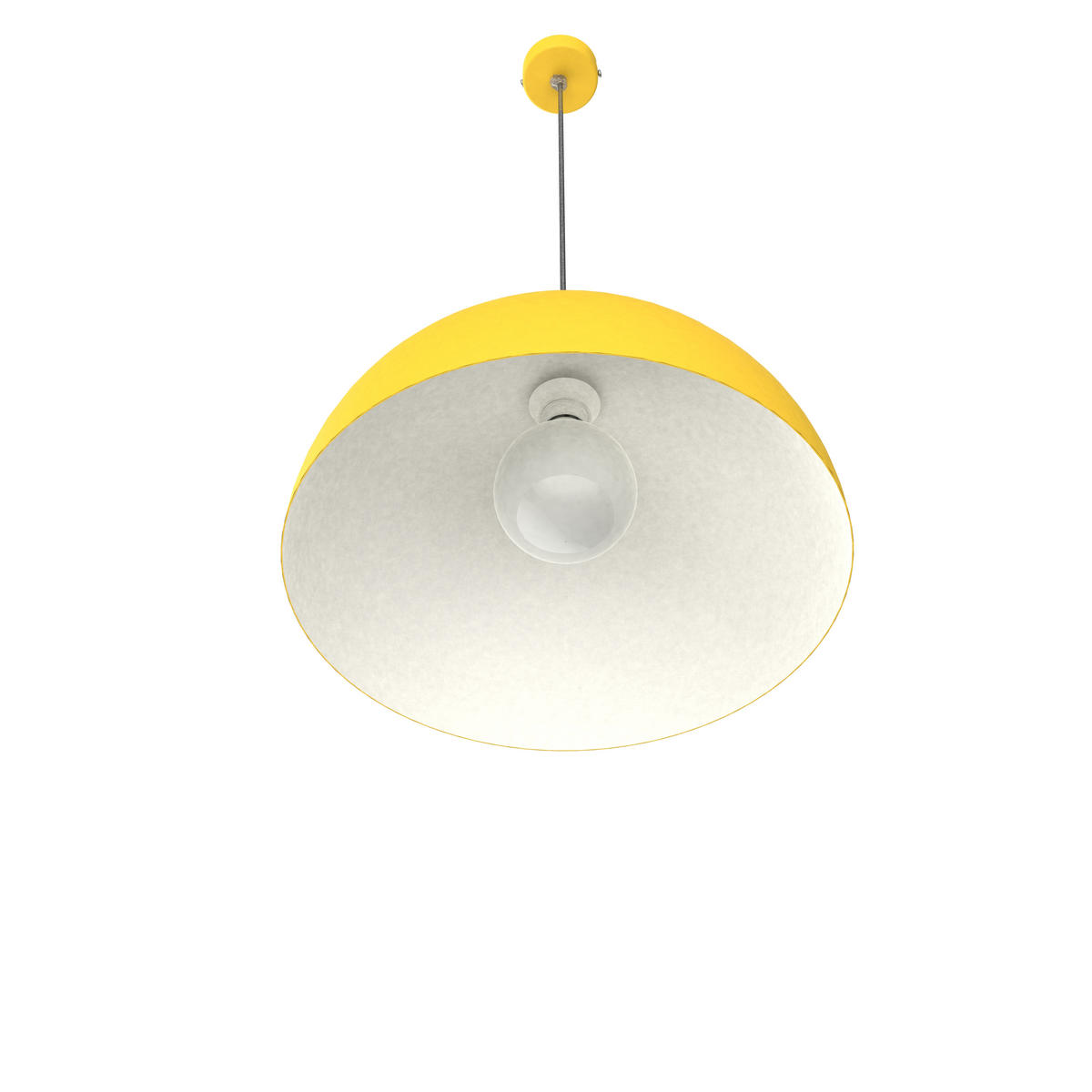 HÄNGELEUCHTE - Gelb, Metall (40/40/20cm) - Lumicom