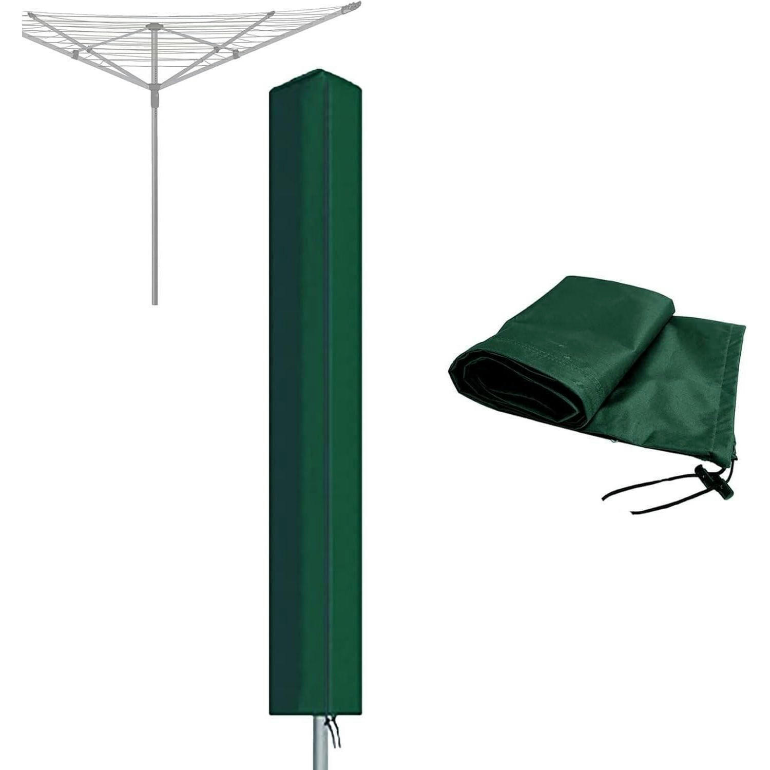 WÄSCHESPINNE Abdeckung Wasserdicht Grün 16 x 16 x 180 cm - Grün, Textil (16/180/16cm)