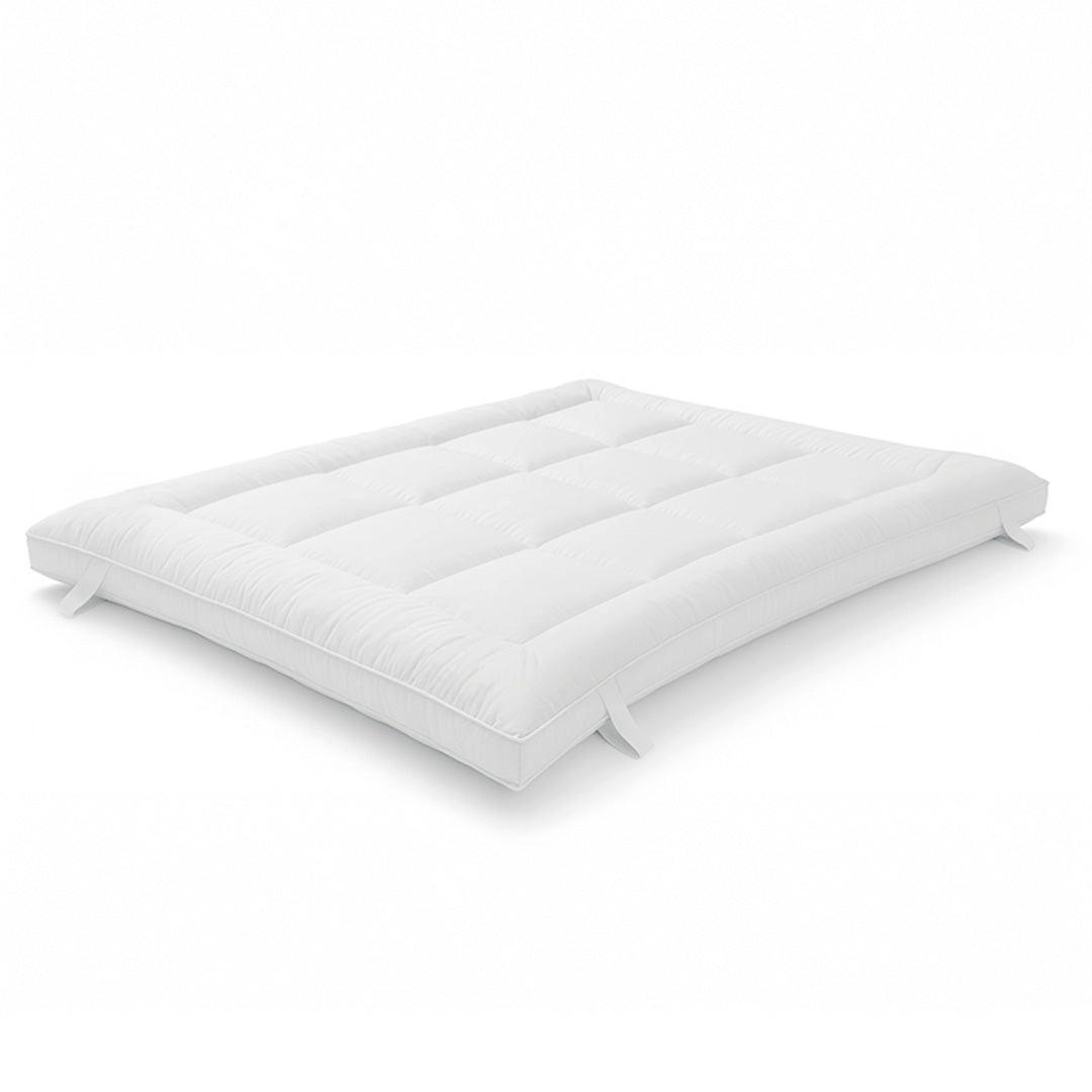 The White Stone TOPPER 80x190 cm s výplní 800 g ; Prošívaný chránič matrace s výplní z vatových kuliček a prodyšným mikrovláknovým potahem