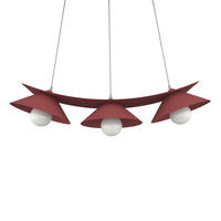 HÄNGELEUCHTE - Rot, Metall (70/25/16cm) - Lumicom