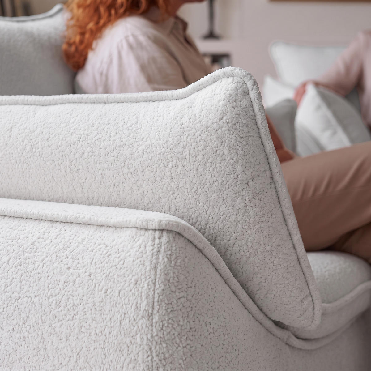 SESSEL MELANI Velours Hellgrau - Chromfarben/Hellgrau, Holz/Textil (140/90/85cm) - Muffo