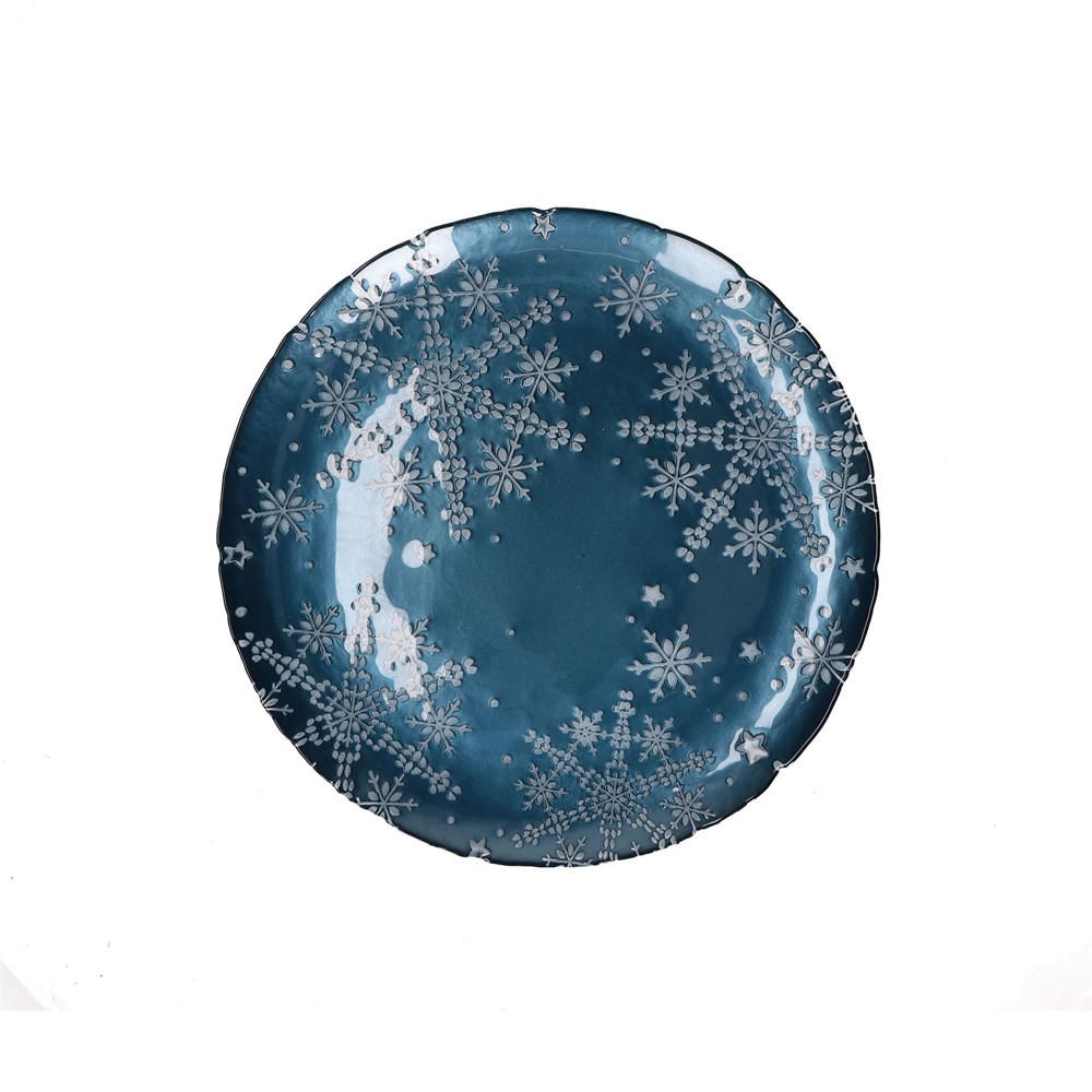TELLER Blau 32/32/2 cm H235300001 - Blau, Keramik (32cm) - Rituali Domestici 