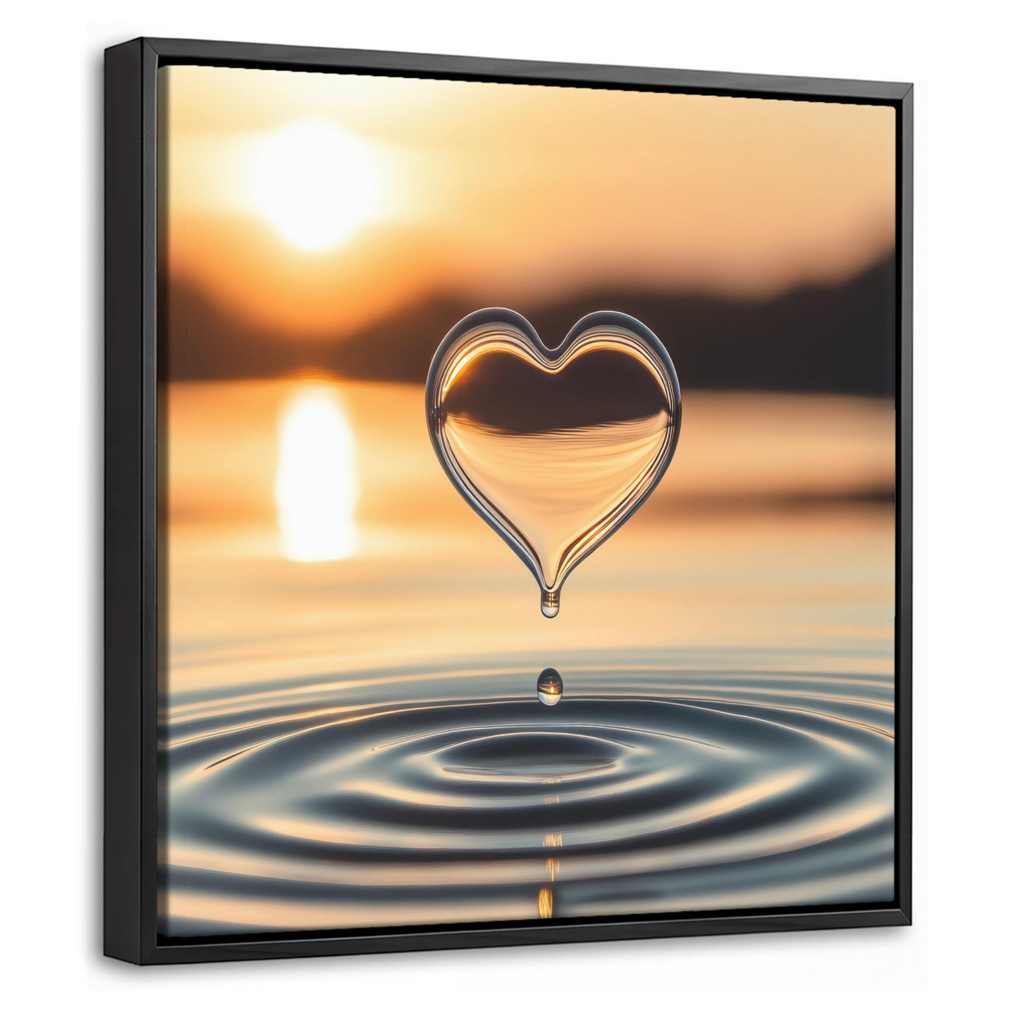MuchoWow Leinwand Bernstein 20x20 cm