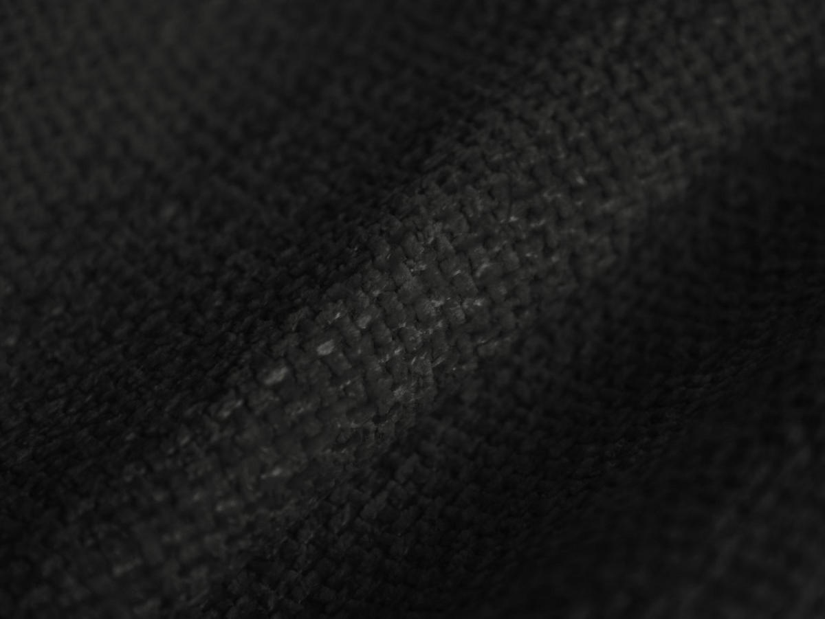 SOFA Blair aus Chenille-Stoff mischung schwarz 2 Sitzplätze - Schwarz, Textil (87/80/194cm) - Micadoni