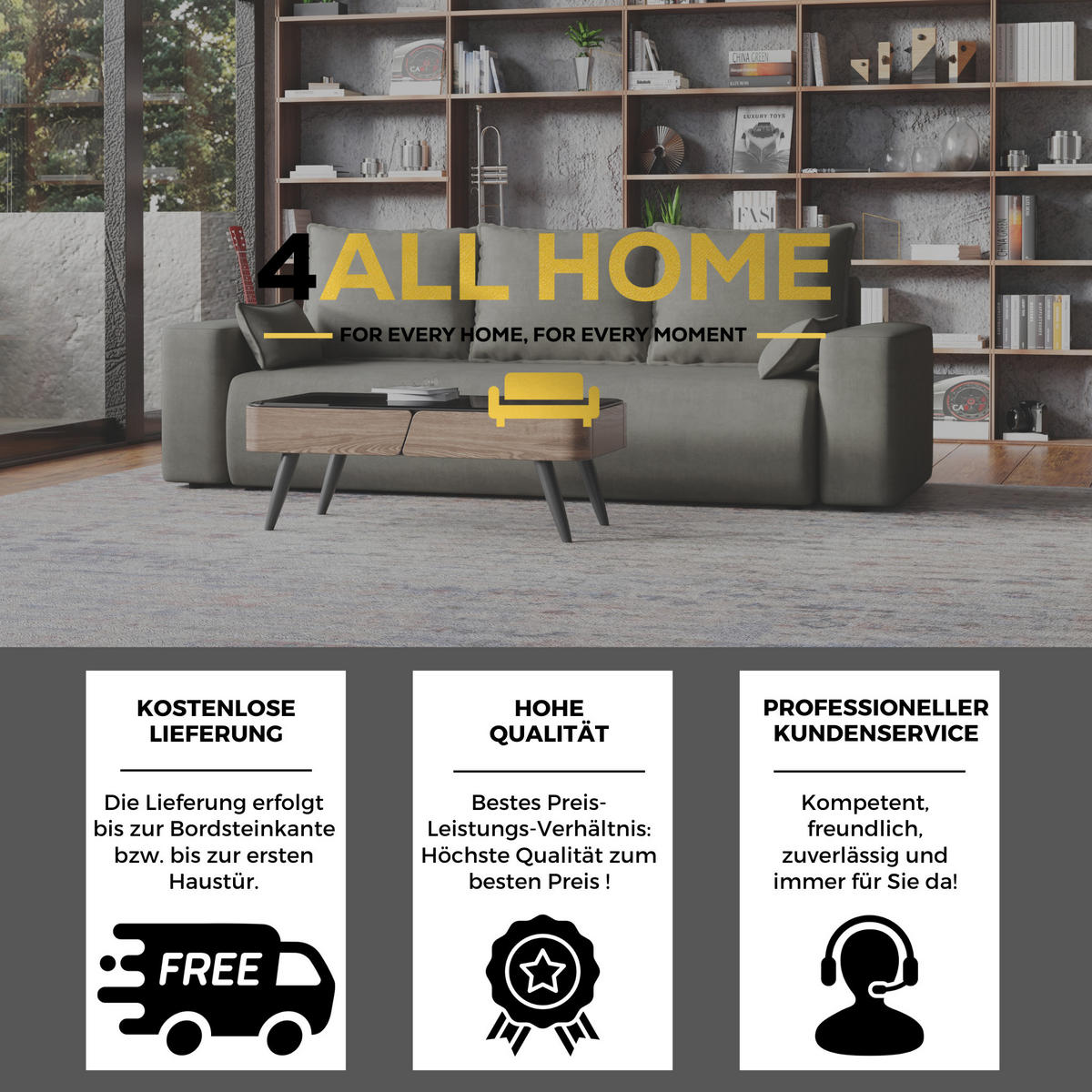 SOFA Bubi mit Bettkasten und Schlaffunktion, Velourstoff - Hellgrau, Holzwerkstoff (242/85/95cm)