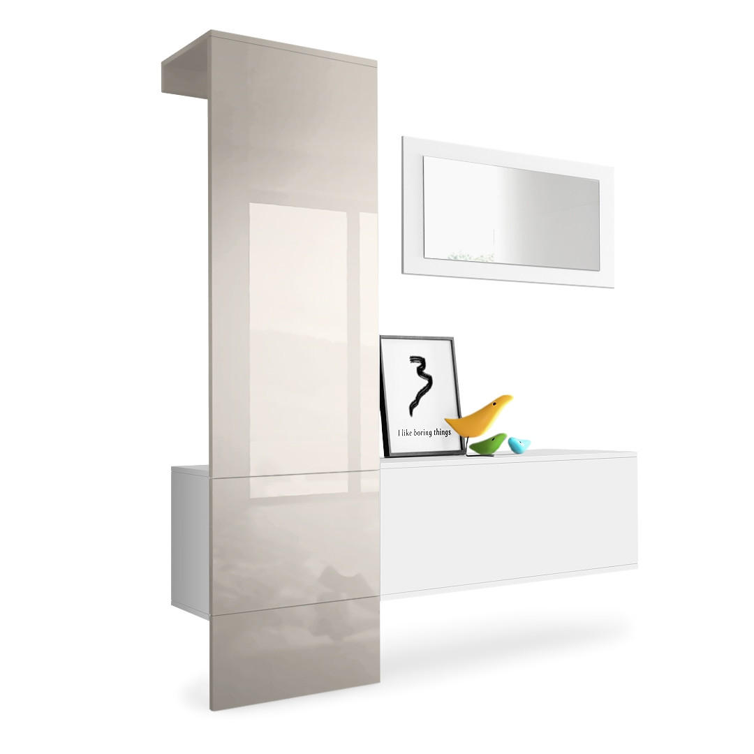 Vladon Garderobe Sand 156x193x35 cm
