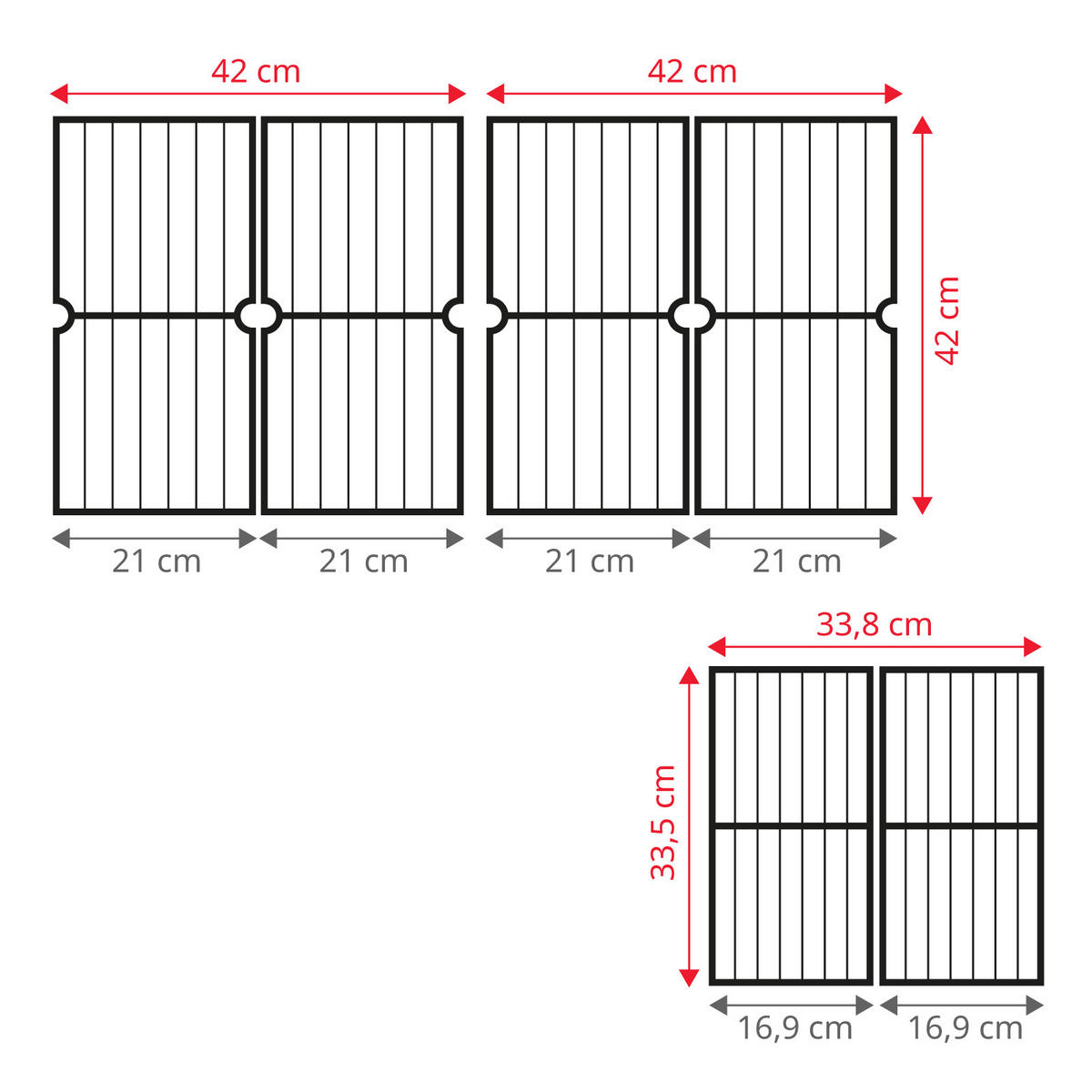 GASGRILL und Smoker HERO DUO Set inkl. Abdeckhaube und Gasdruckregler - Schwarz, Metall (164/118/60cm) - TAINO
