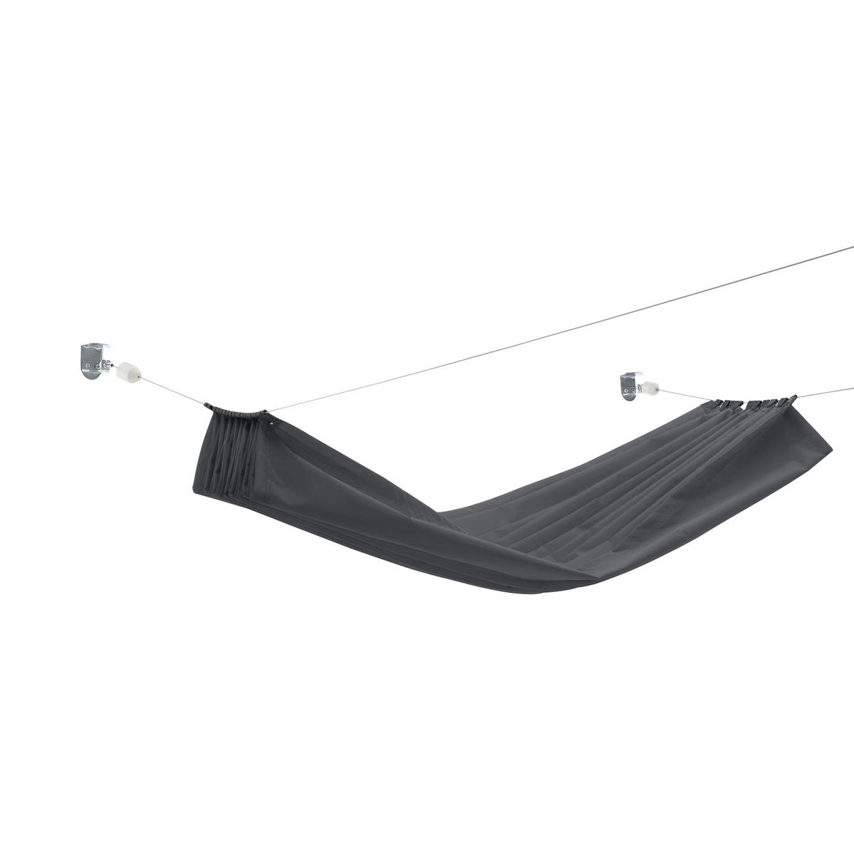 SEILSPANNMARKISE Braga - Dunkelgrau, Textil (140/0.2/420cm) - [en.casa]