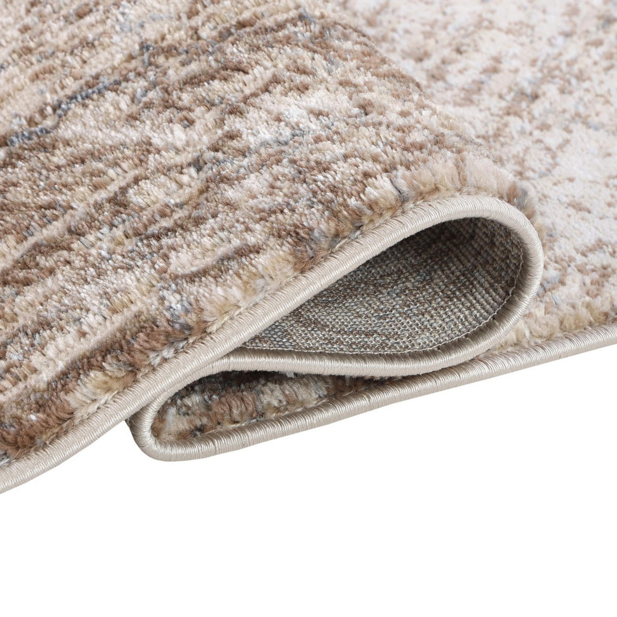 KOBEREC béžový hnedý krémový - 140 x 200 cm - hnedá, textil (140/200cm) - Mazovia
