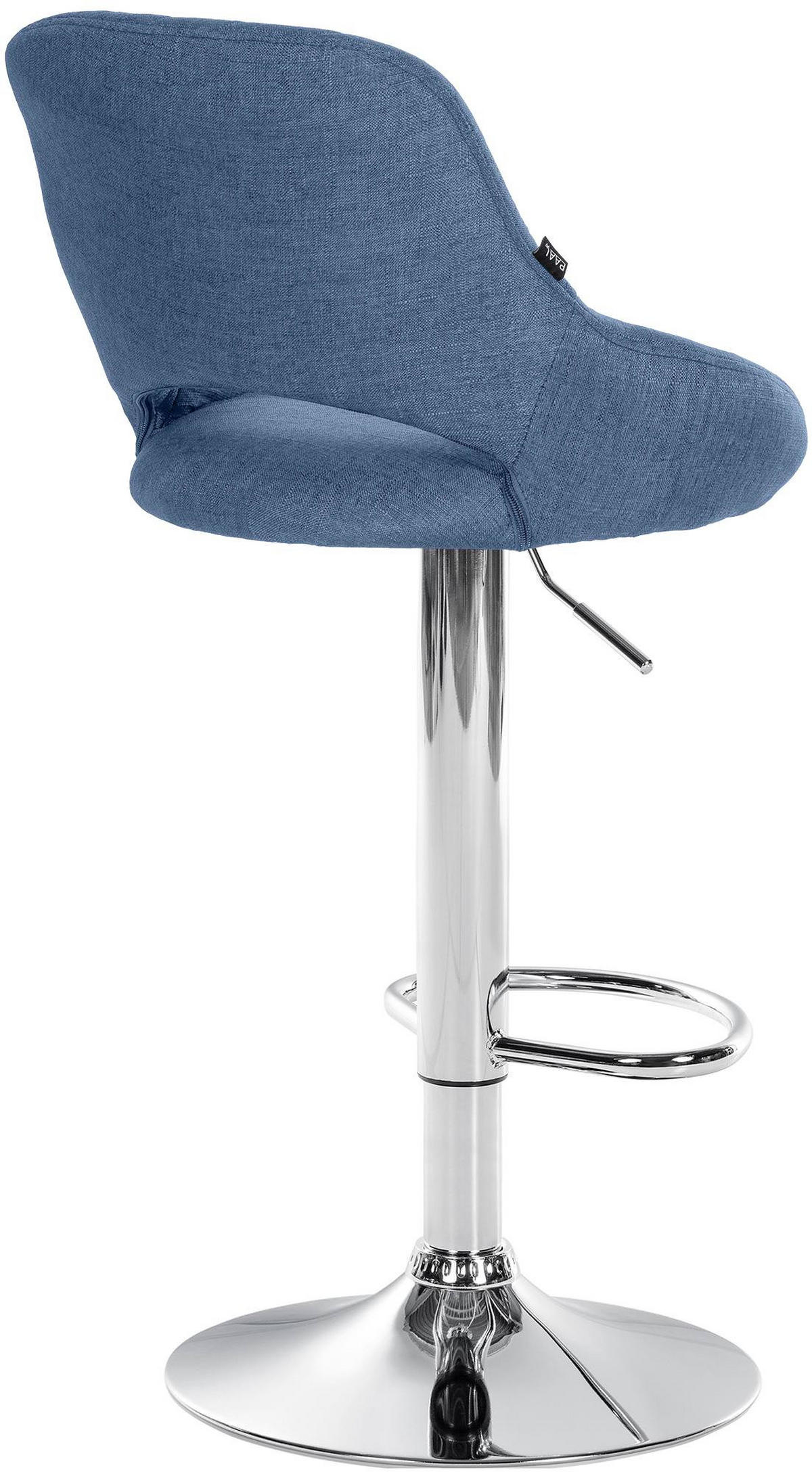 BARHOCKER 2er Set Stoff blau - Blau, Textil (47/85/48cm) - CLP