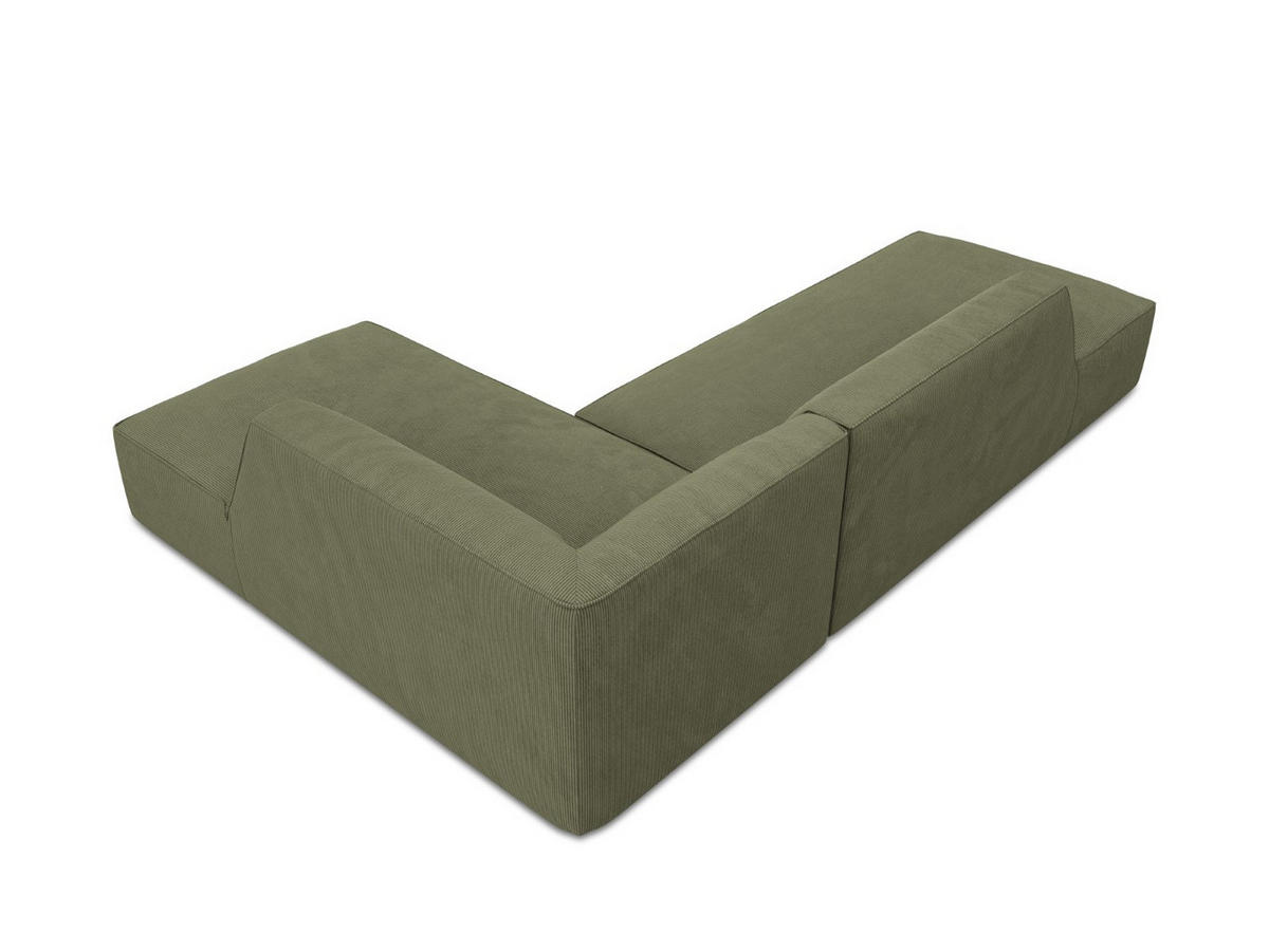ECKSOFA rechts Ruby aus Cord grün 4 Sitzplätze - Grün, Textil (180/273cm) - Micadoni