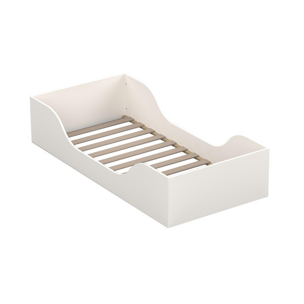 BETT NOE 90x190 + Lattenrost - Weiß - Weiß, Holz (90/190cm) - Weber Industries