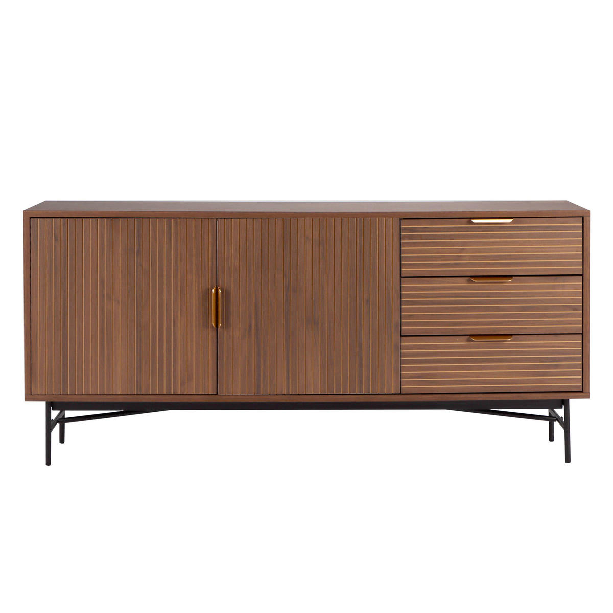 SIDEBOARD, Braun - Braun, Holz (40/75/160cm) - Oviala