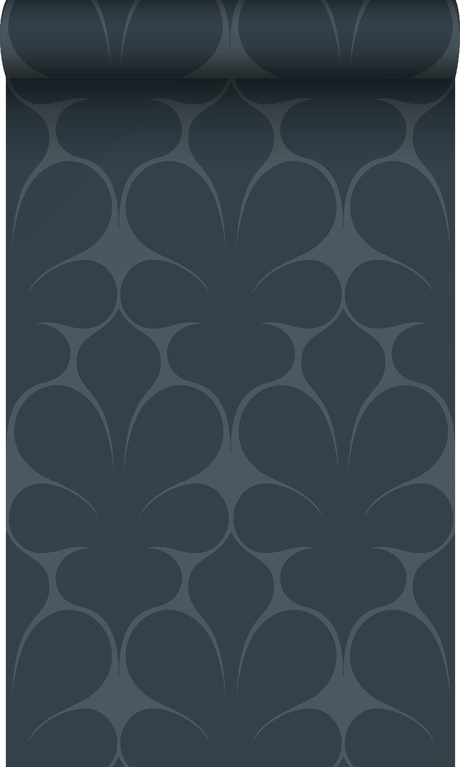 TAPETE Ornamente 50 x 900 cm - Blau, Papier (50/900cm) - Origin Wallcoverings