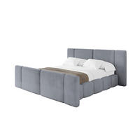 POLSTERBETT mit Bettkasten, Fußteil und Lattenrost, Bett mit Matratze H3/H4 - NILO-Z 180x200 Grau - Grau, Holzwerkstoff/Textil (180/200cm) - ALTDECOR
