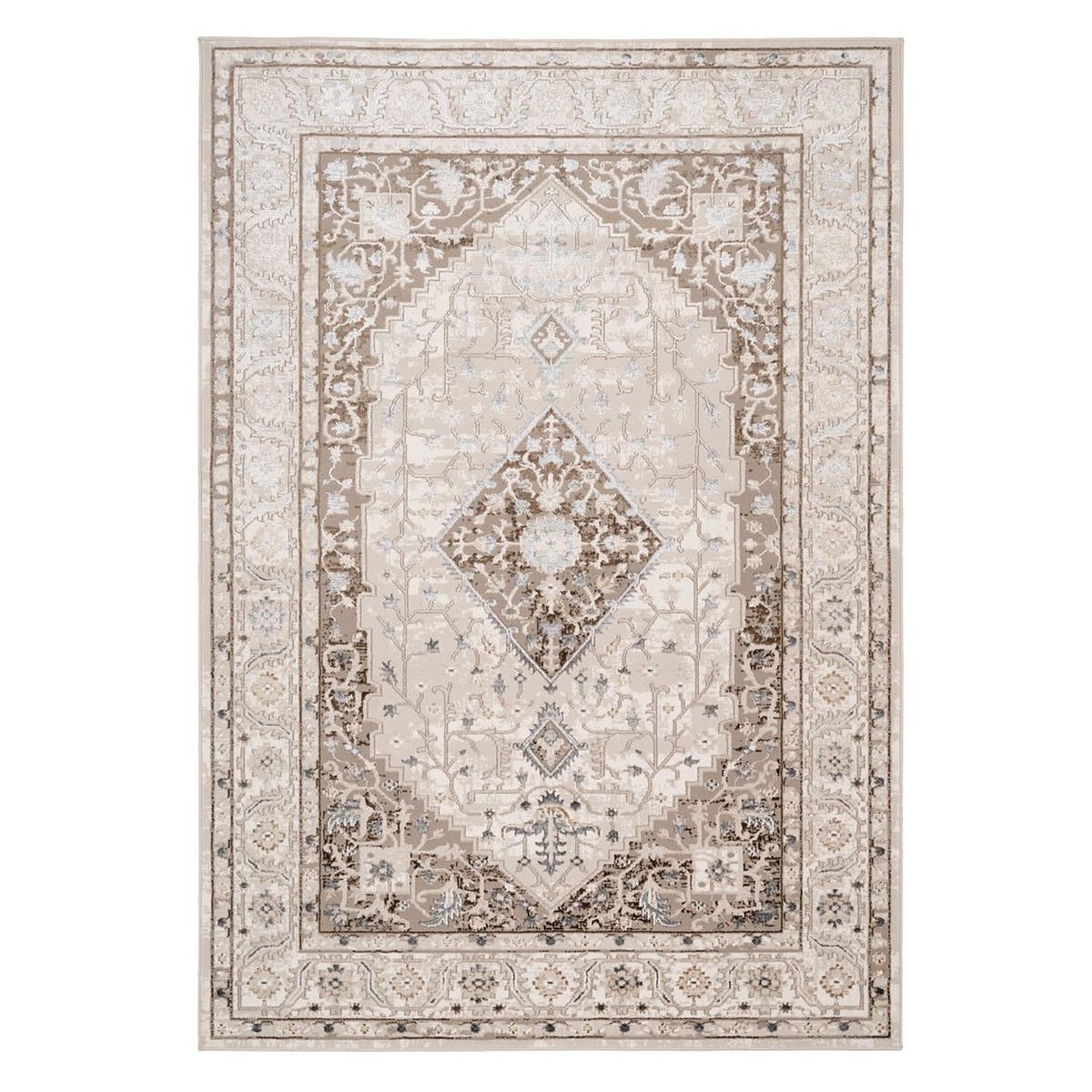 VINTAGE-TEPPICH Antares Artha Beige - Beige, Textil (119/170cm) - Kukoon Rugs