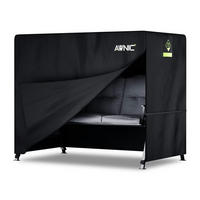 HOLLYWOODSCHAUKEL Abdeckung 175 x 125 x 160 cm Wasserdicht - Schwarz, Textil (125/160/175cm)