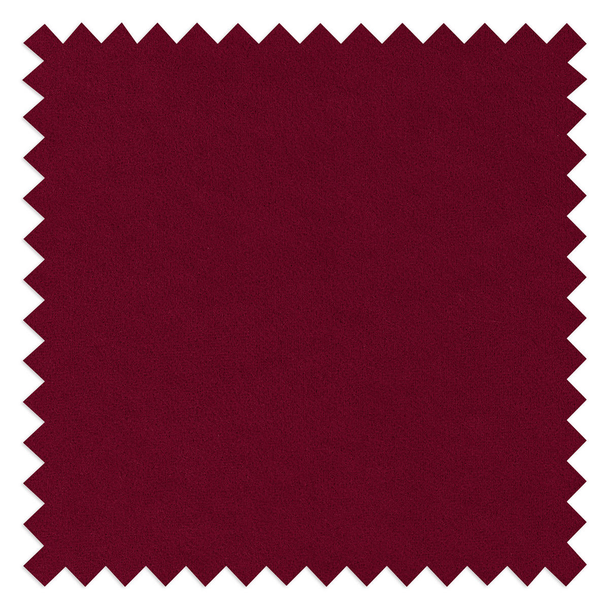 HOCKERBANK - Samt - Dunkelrot, Birkenholz/Textil (124/43/69cm) - home24