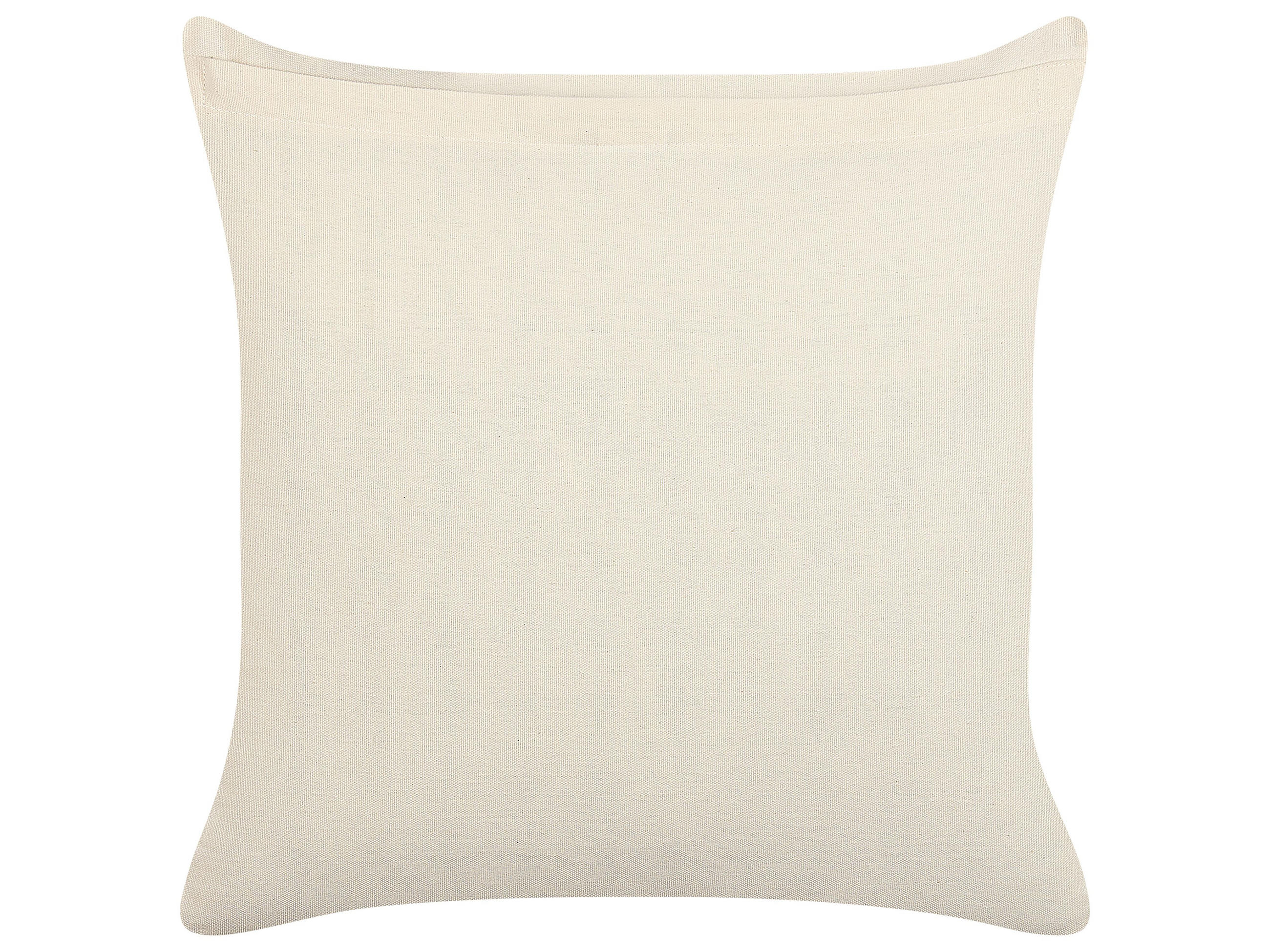DEKOKISSEN Hellbeige 45/45 cm Cercis - Beige, Naturmaterialien/Textil (45/45cm) - Beliani