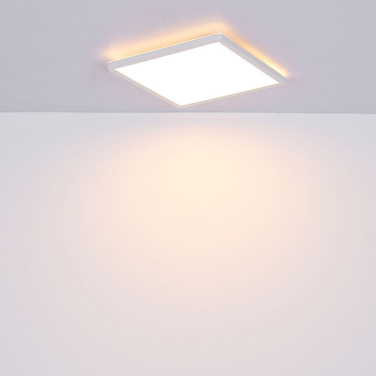 LED DECKENLEUCHTE SAPANA Weiß Kunststoff - Weiß, Kunststoff (29.4/29.4/2.5cm) - Globo Lighting