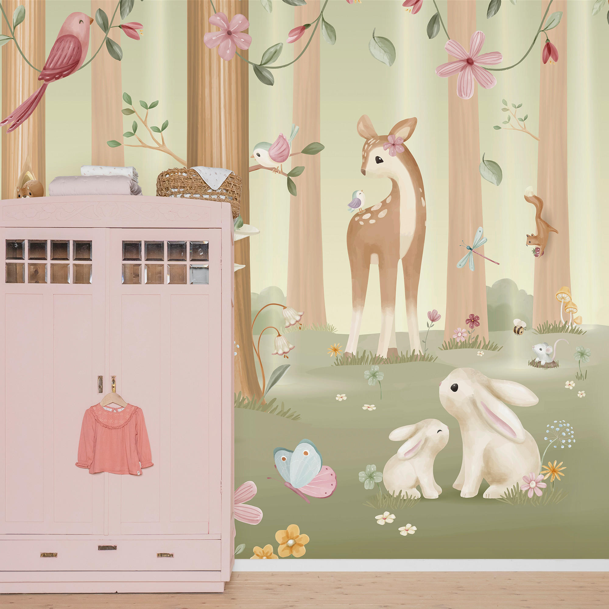 FOTOTAPETE Fairy Garden - Multicolor, Papier/Kunststoff (300/280cm) - Little Dutch