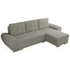 ECKSOFA UMBRIA L Hellgrau Boucle - Hellgrau/Grau, Textil (271/157cm) - MKS