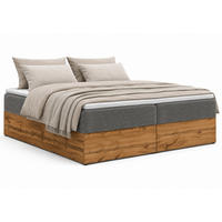BOXSPRINGBETT LOLY 160x200 cm Bonell H3 mit Bettkasten Hellgrau - Hellgrau/Schwarz, Kunststoff/Textil (160/200cm) - KS Home Concept