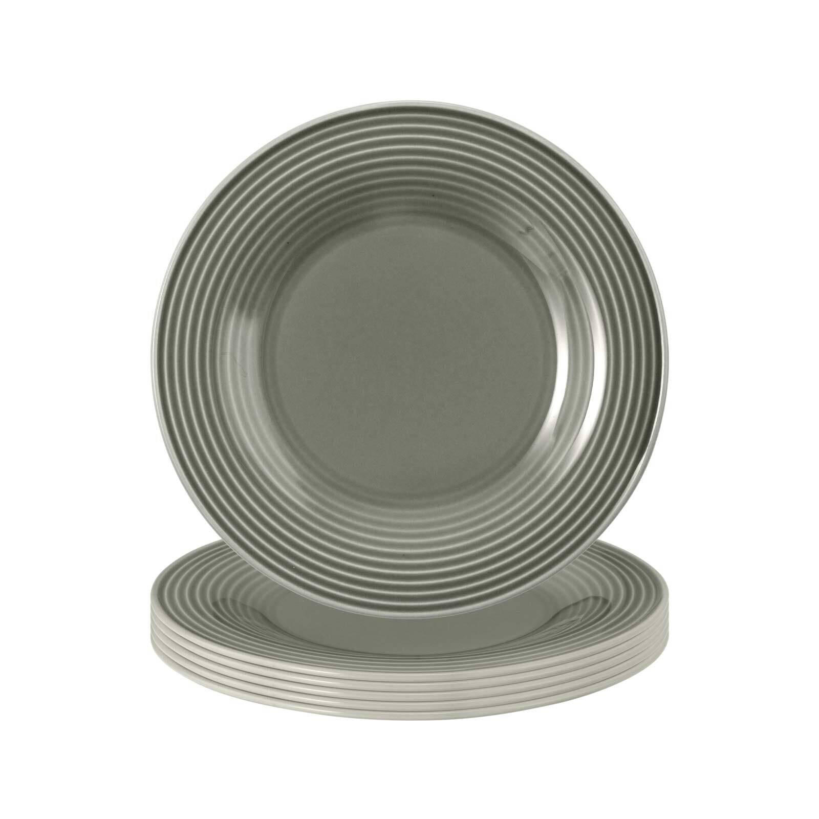 BROTTELLER Beat Color Glaze Perlgrau ø 17 cm 6er Set - Grau, Keramik (17cm) - Seltmann Weiden