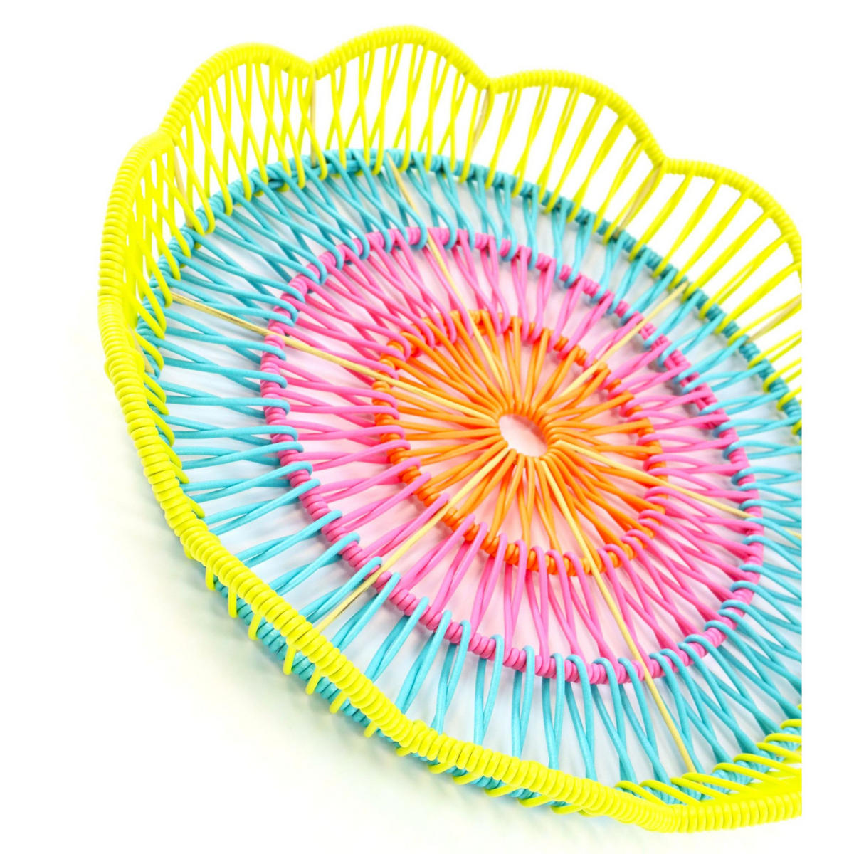 DEKOSCHALE Color Twist 32/32/5 cm - Multicolor, Metall (32/5cm) - FURNARO