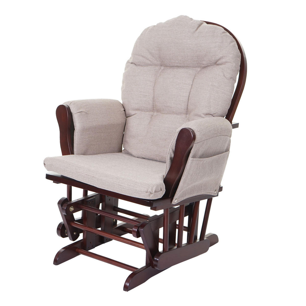 RELAXSESSEL SCHWINGSTUHL Beige, Grau - Beige/Grau, Textil (68/98/76cm) - MCW