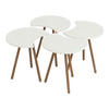 COUCHTISCH SET Højer 4-teilig 45/32/48 - Weiß, Holzwerkstoff (32/45/48cm) - [en.casa]