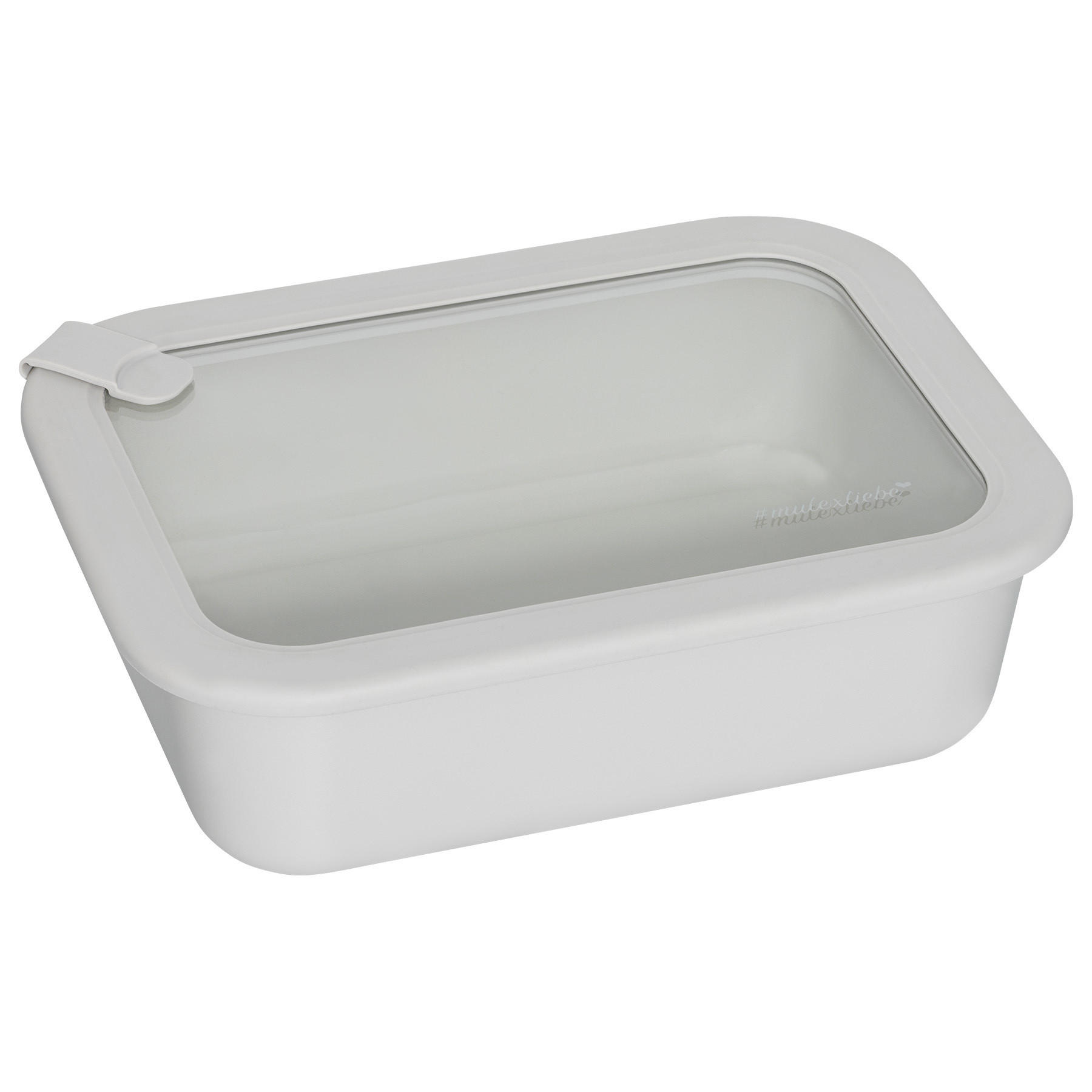 FRISCHHALTEDOSE LUND Meal Cube grau 1520 ml - Grau, Glas (17/8/23cm) - Mulex