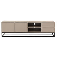 TV-SCHRANK aus Mangoholz 180x42x50cm, taupe - Taupe, Metall (180/50/42cm) - Giga Meubel