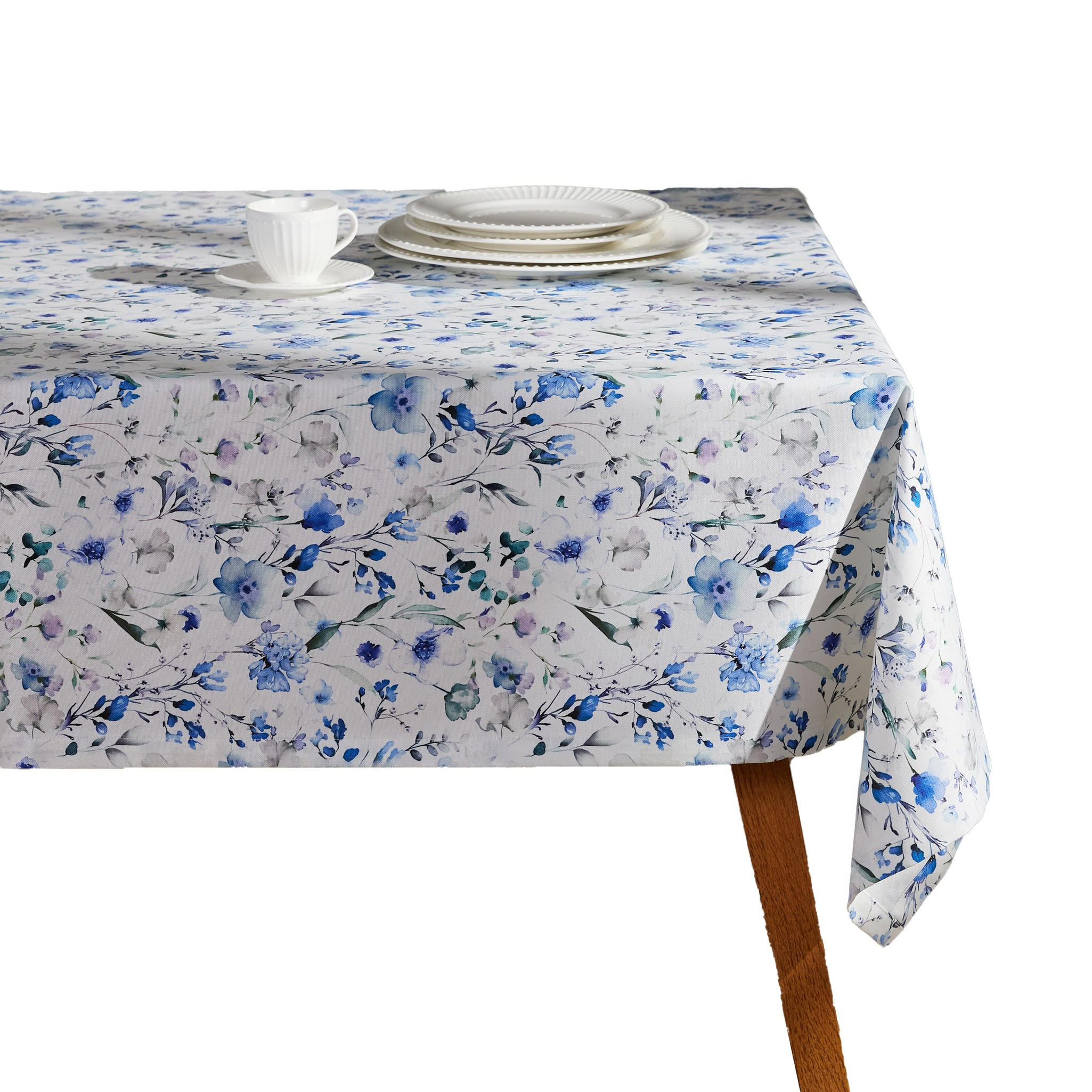 TISCHDECKE Louisano - Blau, Textil (180/130/1cm) - home&you