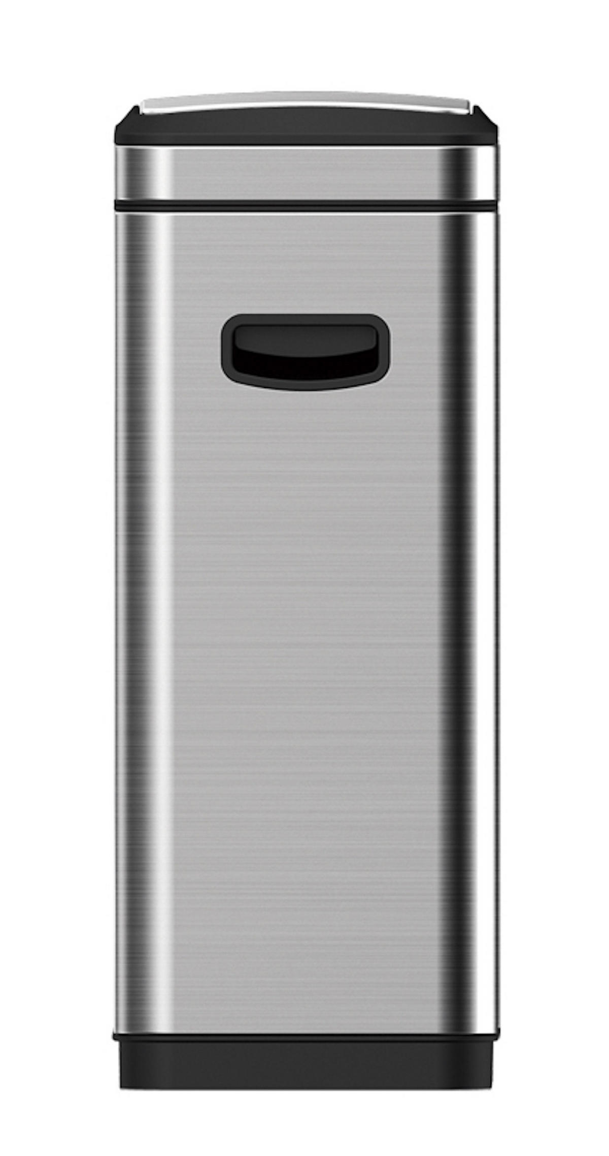 MÜLLEIMER Modern Designter Aus Gebürstetem Edelstahl 30 Liter Silber - Silberfarben, Metall (40/66.5/25.2cm) - PROREGAL