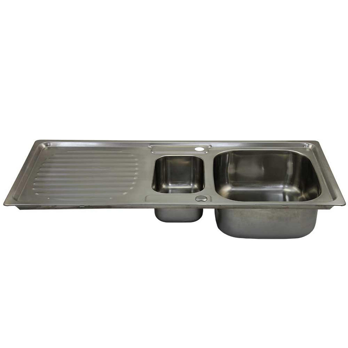 KÜCHENSPÜLE EDELSTAHL Premium - Silberfarben, Metall (105/18/50cm)