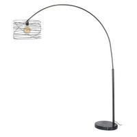 BOGENLAMPE Arc Grau 45/170/ 192 cm - Grau, Metall (45/170/192cm) - Hoyz Collection