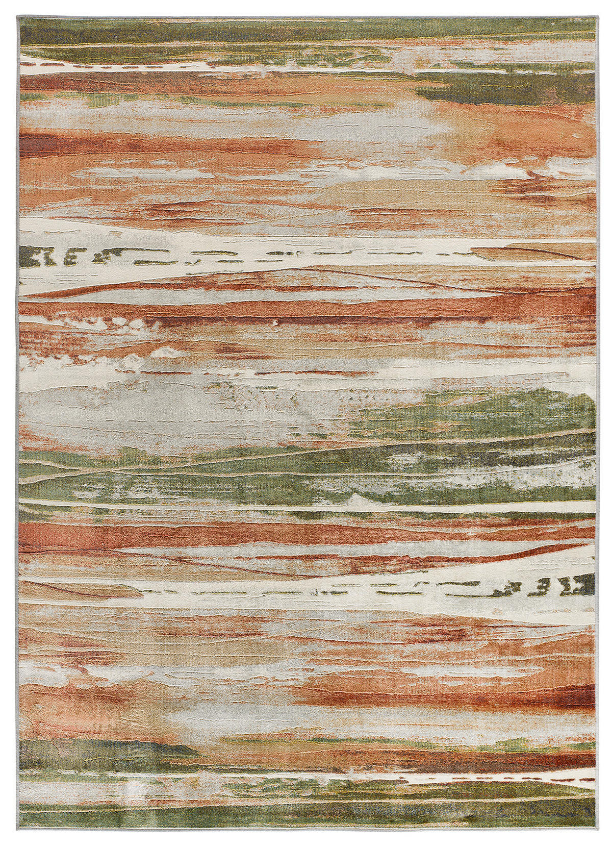 WEBTEPPICH Rostfarbe Bleik 135/195 cm - Rostfarben/Beige, Textil (135/195cm) - Atticgo