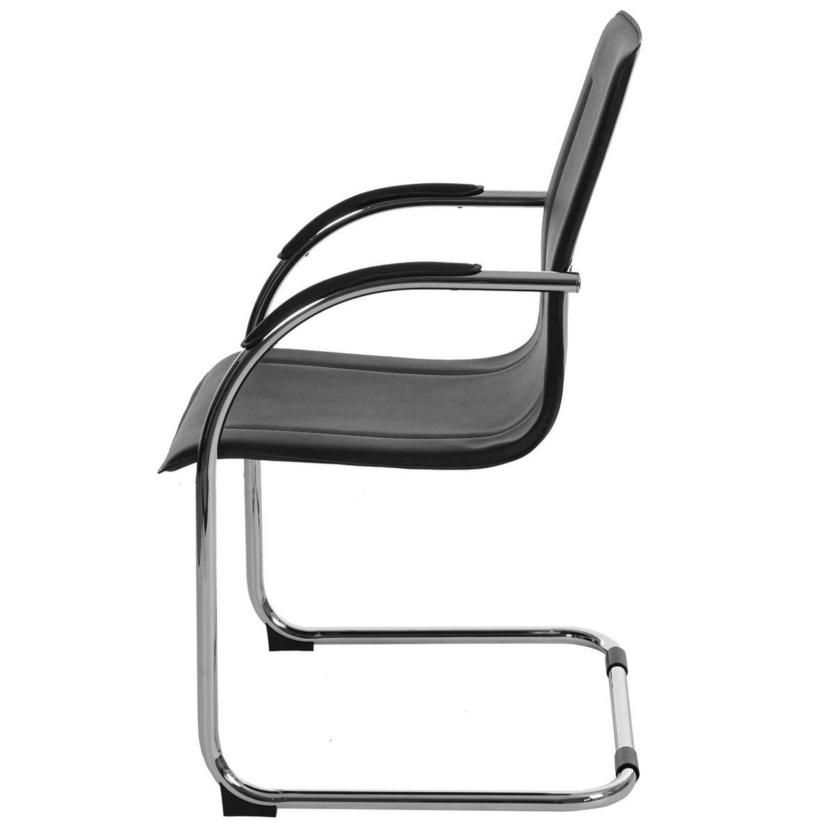 KONFERENZSTUHL Schwarz - Schwarz, Kunststoff (56/93/56cm) - MCW